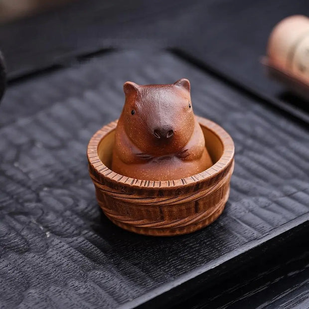 7 Days Of Tea Ceramic Tea Pet Set – Capybara with Tea Pool (Bowl)