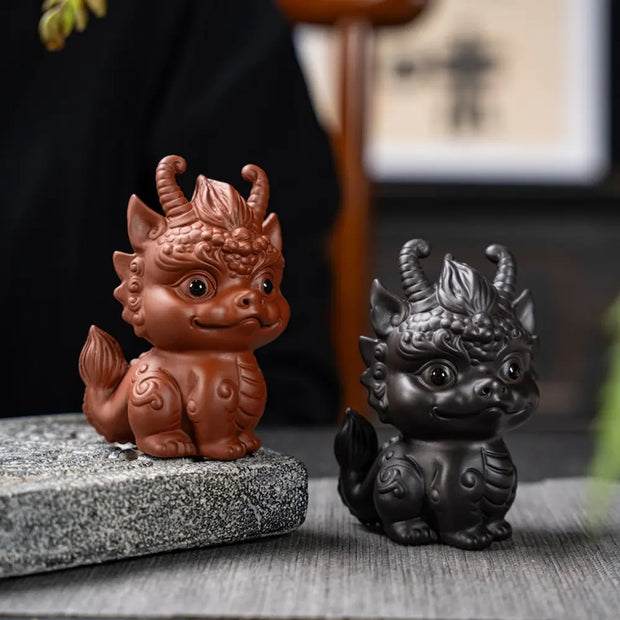 7 Days Of Tea Zisha Clay Tea Pet – Qilin Dragon Guardian