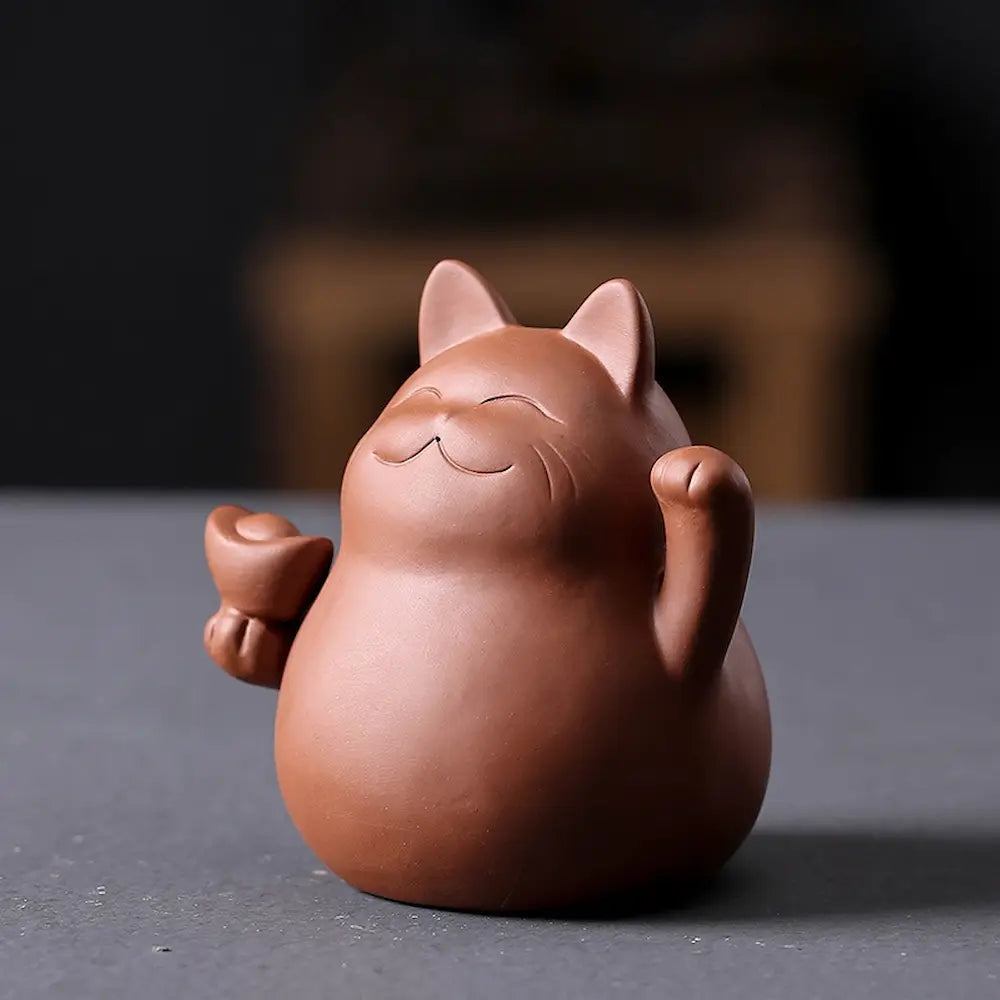 7 Days Of Tea Zisha Clay Tea Pet – Lucky Cat (Maneki Neko)