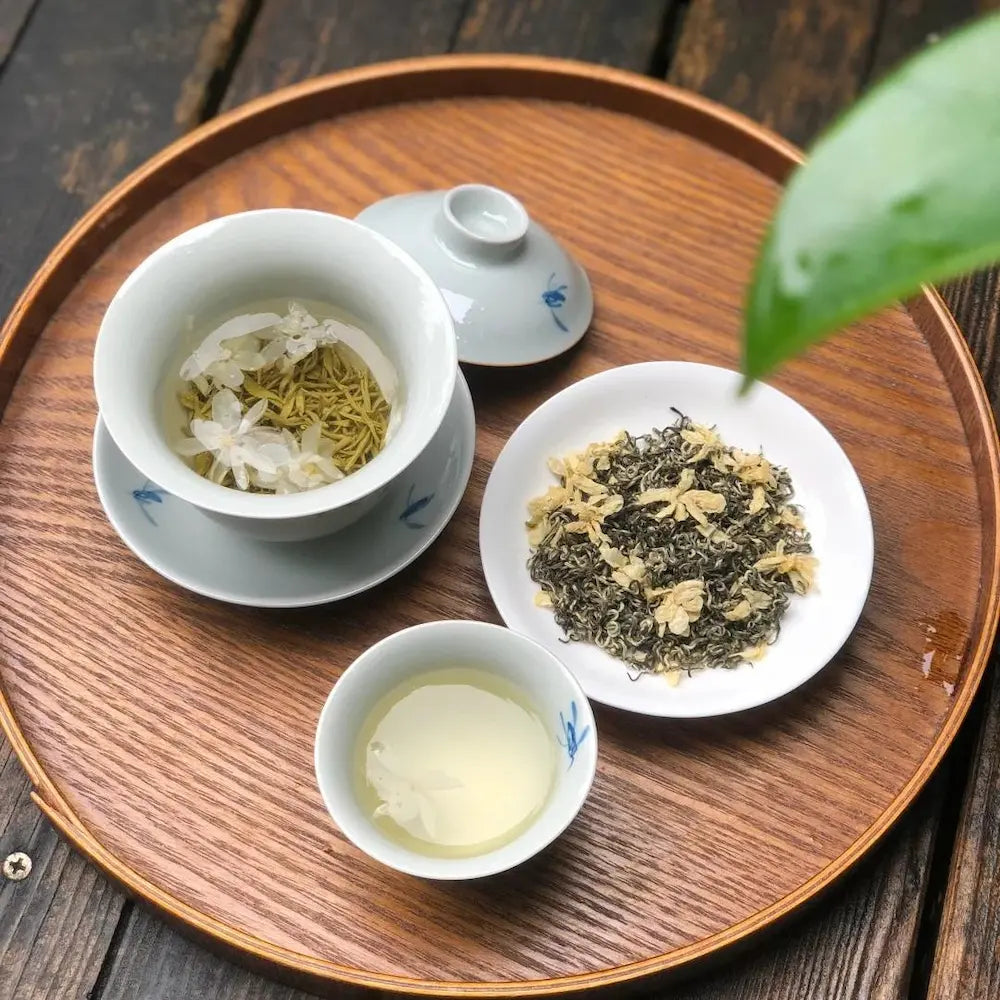Jasmine Tea with Jasmine Flowers