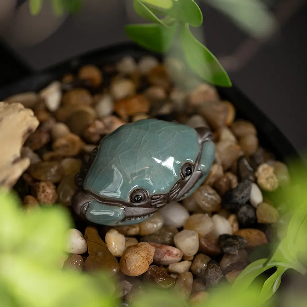 7 Days Of Tea Celadon Crackle-Glaze Tea Pet – Crab
