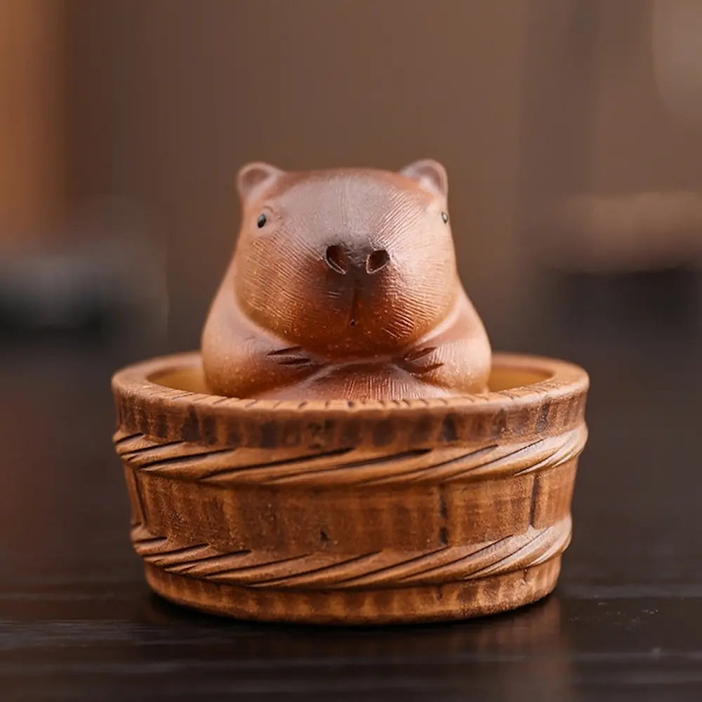 7 Days Of Tea Ceramic Tea Pet Set – Capybara with Tea Pool (Bowl)