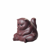 7 Days Of Tea Zisha-Style Clay Tea Pet – Chubby Cat (Sitting)