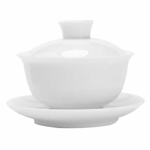 7 Days Of Tea White Porcelain Gaiwan – Classic Gongfu Lidded Cup | ~120 ml